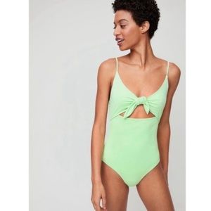 NWT ARITZIA Wilfred Lime Green One Piece